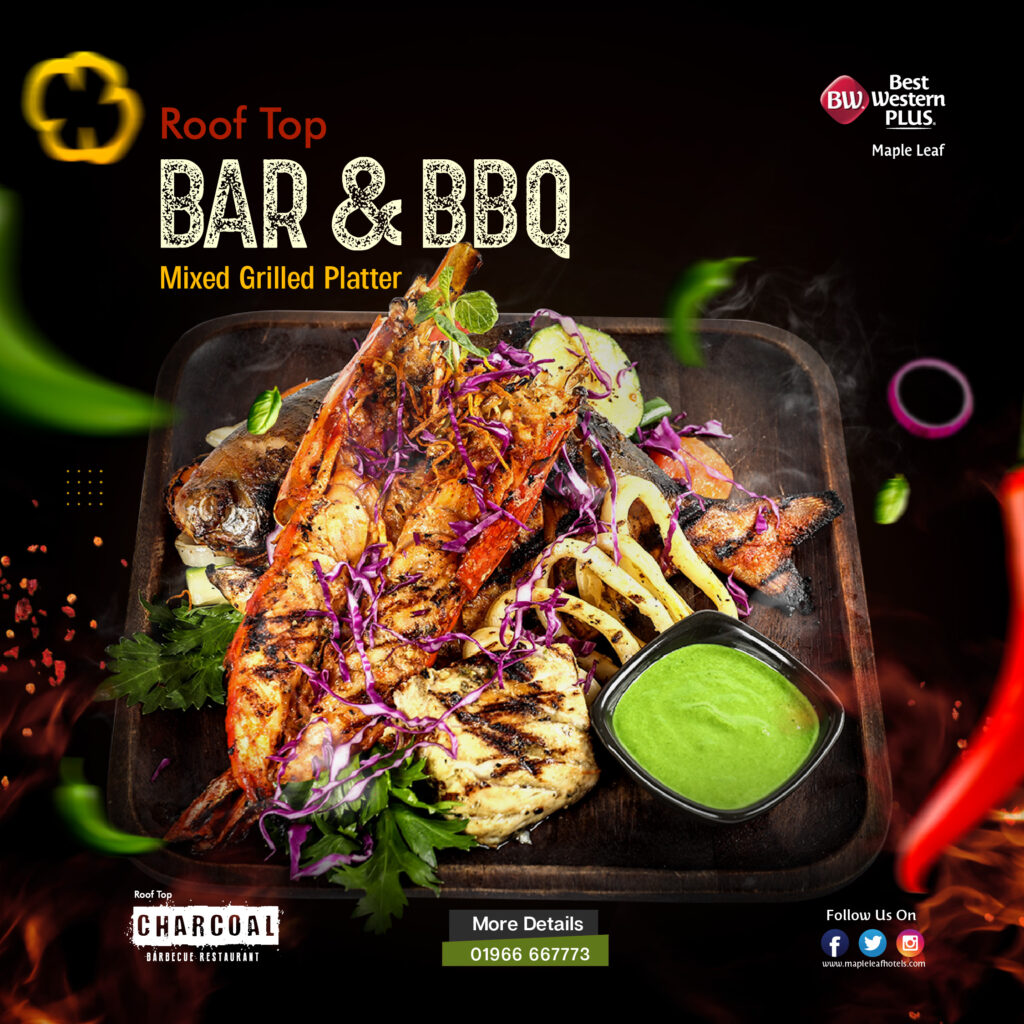 Charcoal BAR & BBQ Best International Airport Hotel in Dhaka